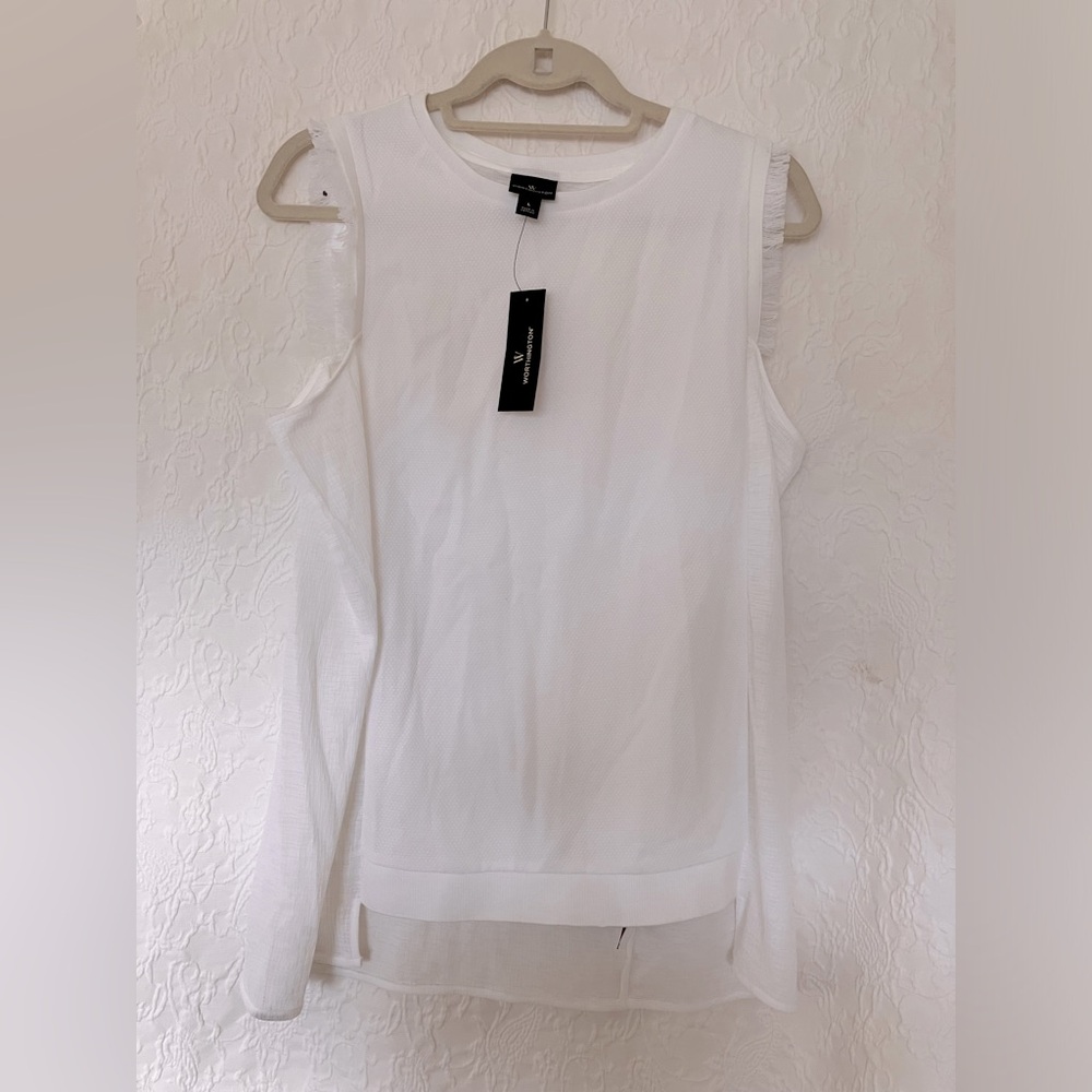 Worthington Women’s Top White Large tag attached